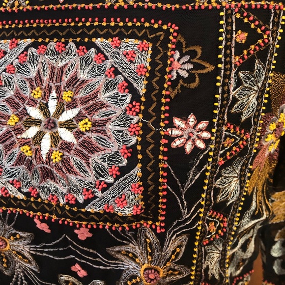 Zara embroidery bead crop top nwt medium - Picture 5 of 8